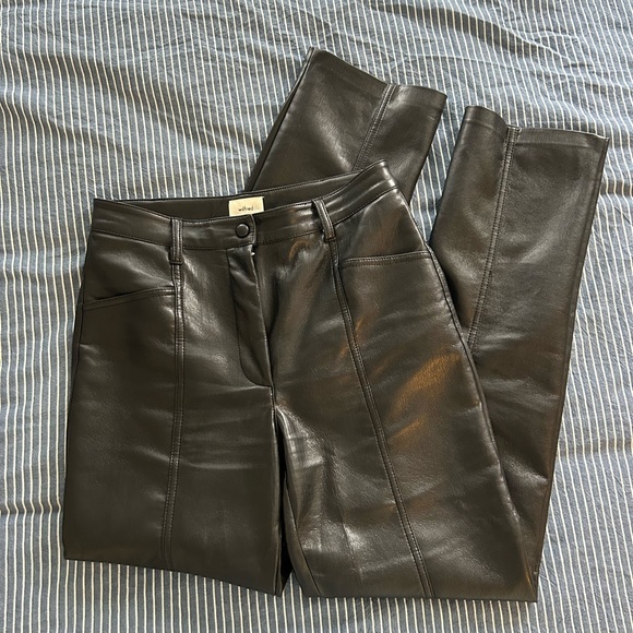 Aritzia Wilfred Rebel Pant - Vegan Leather - Picture 3 of 5
